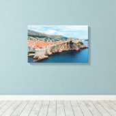 Bekende Dubrovnik - Oude dakpannen en muren - Kroa Canvas Afdruk (Insitu (Houten vloer))