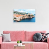 Bekende Dubrovnik - Oude dakpannen en muren - Kroa Canvas Afdruk (Insitu (Woonkamer))