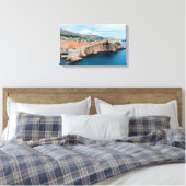 Bekende Dubrovnik - Oude dakpannen en muren - Kroa Canvas Afdruk (Insitu (Slaapkamer))