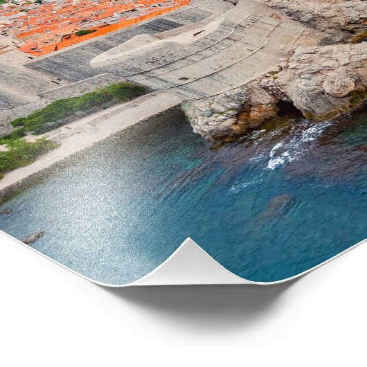 Bekende Dubrovnik - Oude dakpannen en muren - Kroa Foto Afdruk (Hoek)