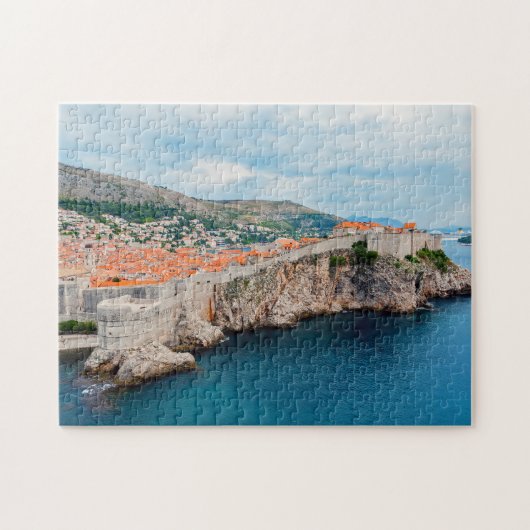 Bekende Dubrovnik - Oude dakpannen en muren - Kroa Legpuzzel (Horizontaal)