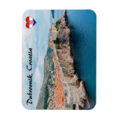 Bekende Dubrovnik - Oude dakpannen en muren - Kroa Magneet (Verticaal)