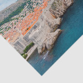 Bekende Dubrovnik - Oude dakpannen en muren - Kroa Tissuepapier (Detail)