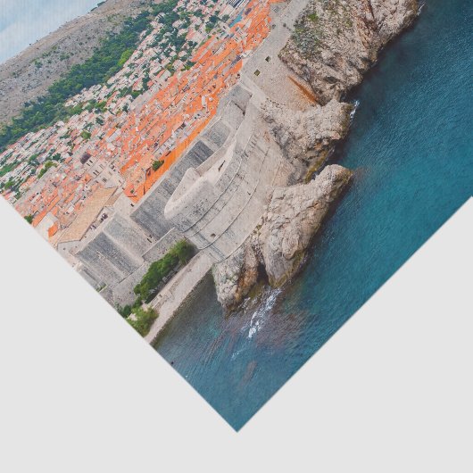 Bekende Dubrovnik - Oude dakpannen en muren - Kroa Tissuepapier (Detail)