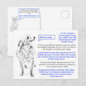 Bekende feiten van de Dogs Fun Briefkaart (Voorkant / Achterkant)