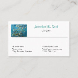 Bekende fijne kunst Blossoming-amandelboom Visitekaartje