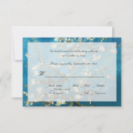 Bekende fijne kunst RSVP trouwuitnodigingen Kaart