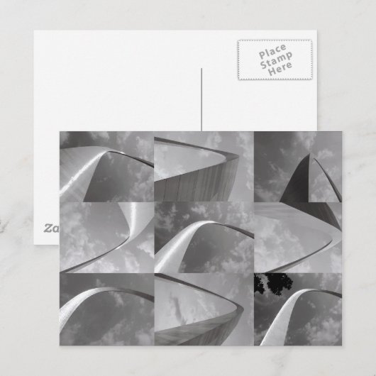 Bekende Gateway to the West St. Louis Arch Briefkaart (Voorkant / Achterkant)