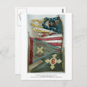 Bekende gevechtsvlaggen van de Unie - Bord 1 - Briefkaart (Voorkant / Achterkant)