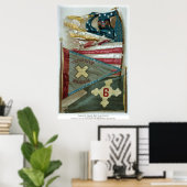 Bekende gevechtsvlaggen van de Unie - Bord 1 - Poster (Thuiskantoor)