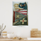 Bekende gevechtsvlaggen van de Unie - Bord 1 - Poster (Keuken)