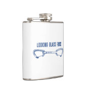 Bekende glazen rockklimming quickdraw heupfles (Rechts)