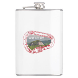 Bekende glazen rotsklimmer Carabiner Heupfles