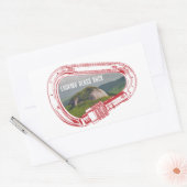 Bekende glazen rotsklimmer Carabiner Rechthoekige Sticker (Envelop)