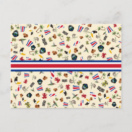 Bekende goederen van Costa Rica - groeten uit Oerw Briefkaart