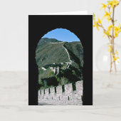 Bekende Grote Muur China - Beijing, Azië Kaart (Gele Bloem)