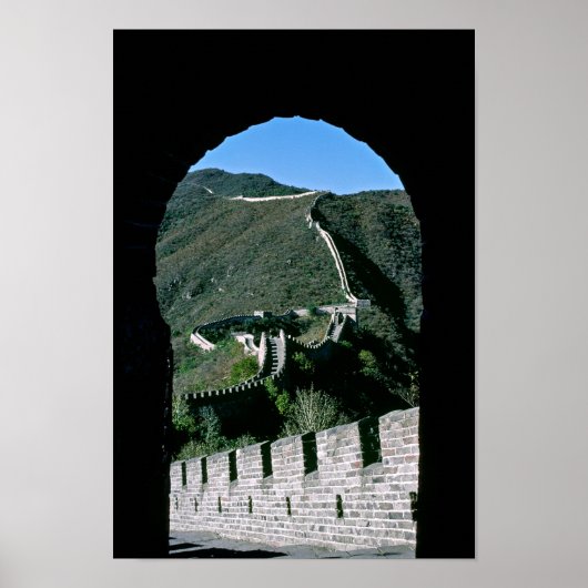 Bekende Grote Muur China - Beijing, Azië Poster (Voorkant)