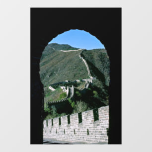Bekende Grote Muur China - Beijing, Azië Raamsticker