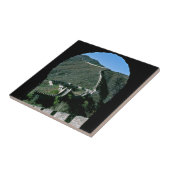 Bekende Grote Muur China - Beijing, Azië Tegeltje (Zijkant)