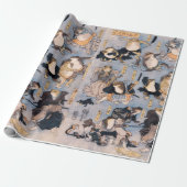 Bekende helden van het werkgebied van Kabuki, bede Cadeaupapier (Uitgerold)