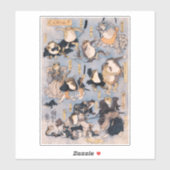 Bekende helden van het werkgebied van Kabuki, bede Sticker (Vel)