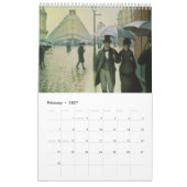 Bekende impressionistische schilderijen kalender (Feb 2027)