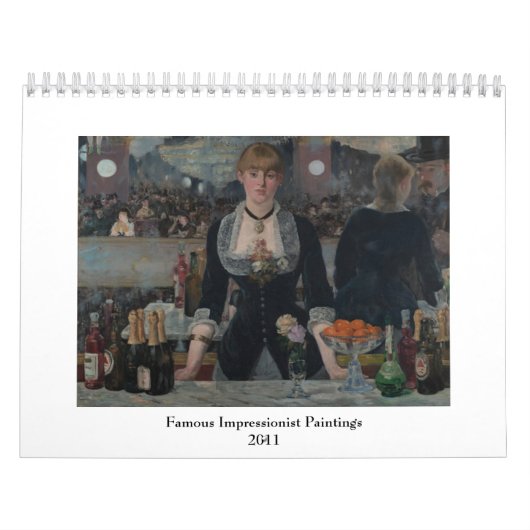 Bekende impressionistische schilderijen kalender (Hoes)