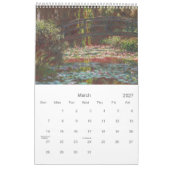 Bekende impressionistische schilderijen ~ Verander Kalender (Mar 2027)
