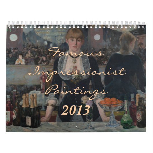 Bekende impressionistische schilderijen ~ Verander Kalender (Hoes)