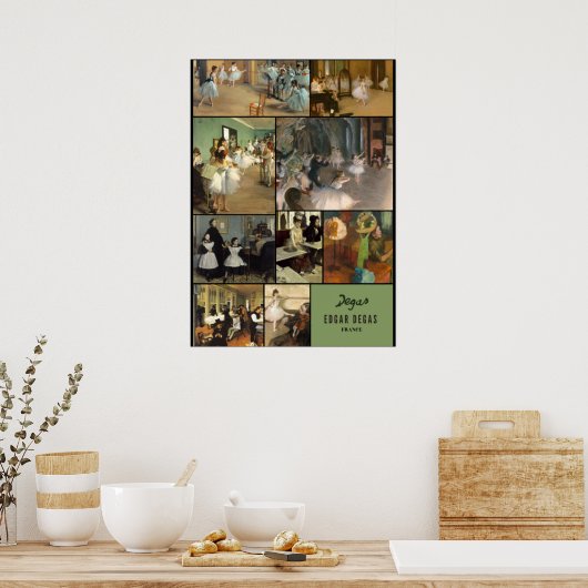 Bekende indruk van Edgar Degas Poster (Keuken)