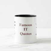 Bekende IT CIO Quote Funny Disaster Recovery Joke Mok (Midden)