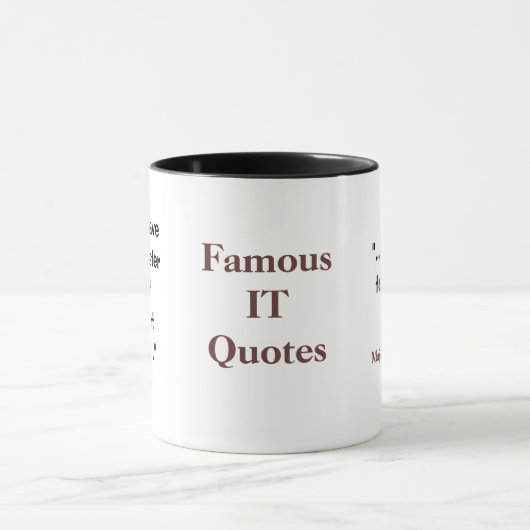 Bekende IT CIO Quote Funny Disaster Recovery Joke Mok (Midden)