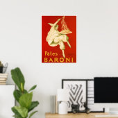 Bekende Italiaanse deegwaren van Leonetto Cappiell Poster (Thuiskantoor)