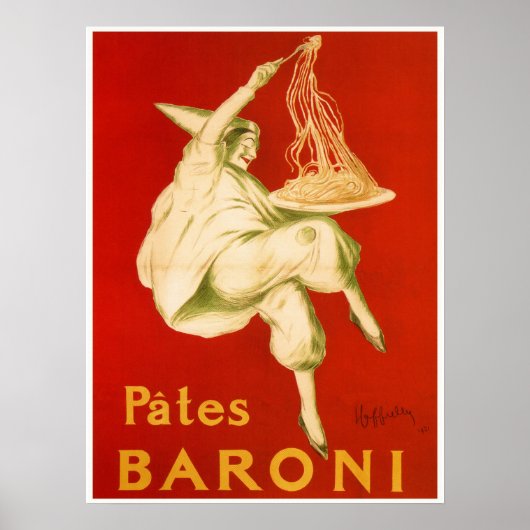 Bekende Italiaanse deegwaren van Leonetto Cappiell Poster (Voorkant)