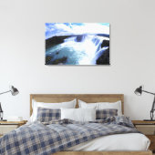 Bekende Jodafoss-Herfsten in Noord-IJsland Canvas Afdruk (Insitu (Slaapkamer))