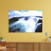 Bekende Jodafoss-Herfsten in Noord-IJsland Canvas Afdruk (Insitu (Woonkamer))