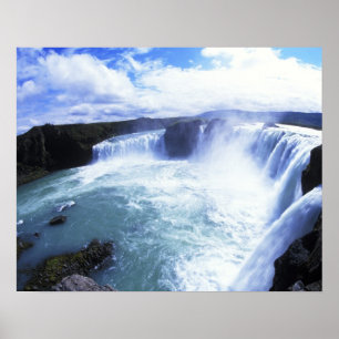 Bekende Jodafoss-Herfsten in Noord-IJsland Poster