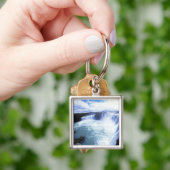 Bekende Jodafoss-Herfsten in Noord-IJsland Sleutelhanger (Hand)
