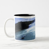 Bekende Jodafoss-Herfsten in Noord-IJsland Tweekleurige Koffiemok (Links)