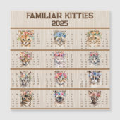 Bekende Katten 2025 Magnetische Kaart (Voorkant)