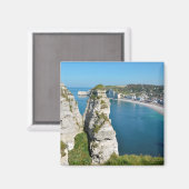 Bekende kliffen van Etretat in het Franse Briefkaa Magneet (Voorkant / Achterkant)
