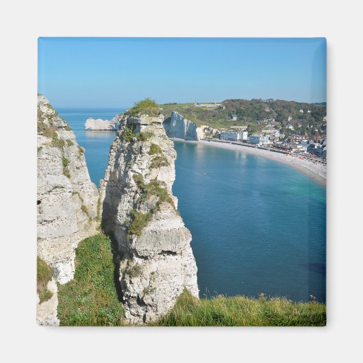 Bekende kliffen van Etretat in het Franse Briefkaa Magneet (Voorkant)