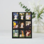 Bekende Kunst Bichon Frise Composiet Briefkaart (Staand voorkant)