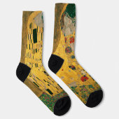 Bekende kunst Golden "De kus" Gustav Klimt schilde Sokken (Rechts)