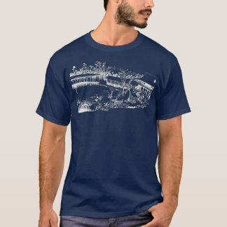 Bekende  Kunst Kameido Snow van Hiroshige T-shirt