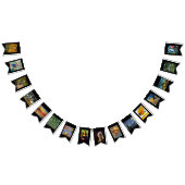 Bekende kunst, kunstklasdecor vlaggetjes (Alle)