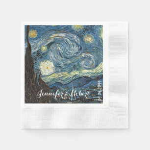 Bekende kunst - Sterrennacht van Vincent van Gogh. Servet