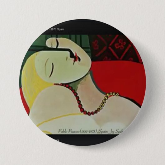 Bekende kunstenaar ronde button 7,6 cm (Voorkant)