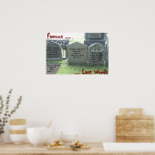 Bekende laatste woorden poster (Keuken)