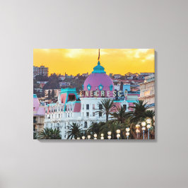 Bekende luxehotel Hotel Negresco in Nice Frankrijk Canvas Afdruk